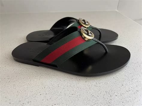 gucci flip flops pmv|Gucci Flip Flops for cheap.